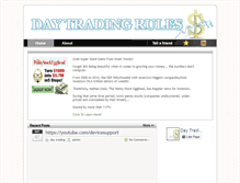 Tablet Screenshot of daytradingrules.net